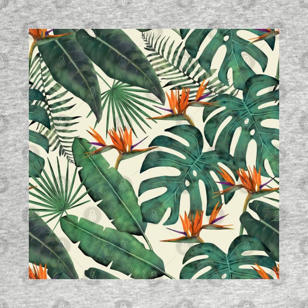 Tropical Forest Pattern by okpinsArtDesign